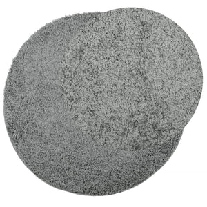 Grüner Shaggy Teppich, Hochflor, Ø 80cm