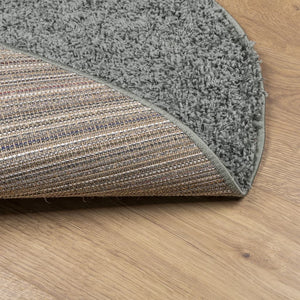 Grüner Shaggy Teppich, Hochflor, Ø 80cm