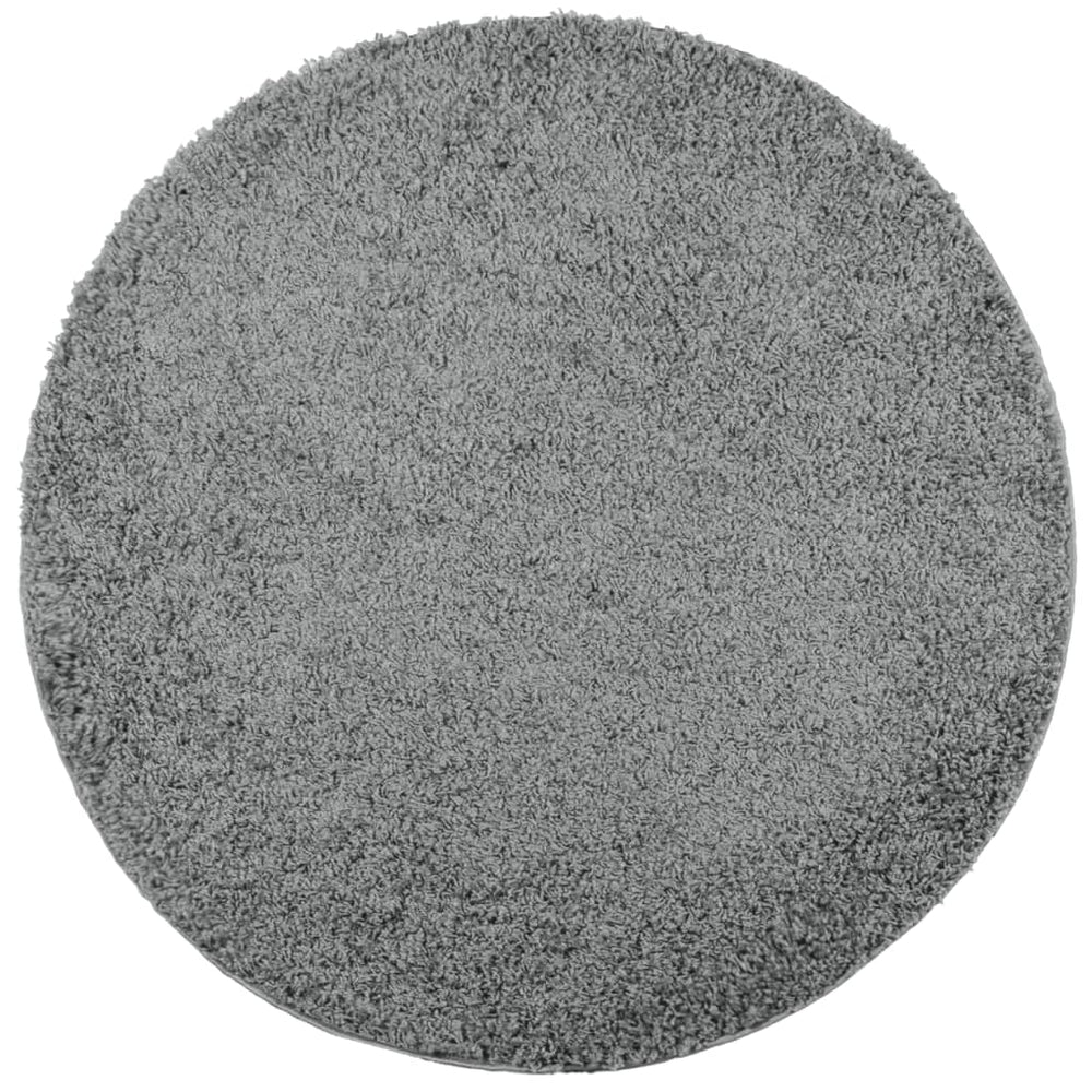 Grüner Shaggy Teppich, Ø 100cm