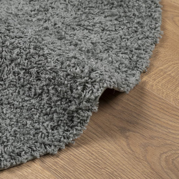 Grüner Shaggy Teppich Ø 120cm