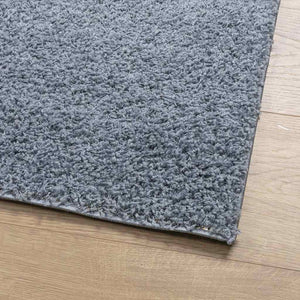 Blauer Shaggy Teppich, 80x150 cm