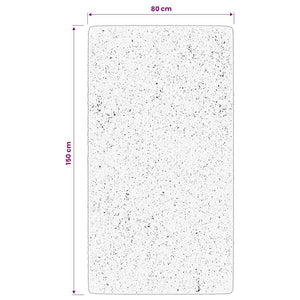 Blauer Shaggy Teppich, 80x150 cm