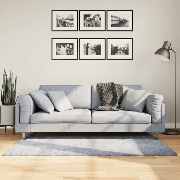 Blauer Shaggy Teppich, 80x150 cm