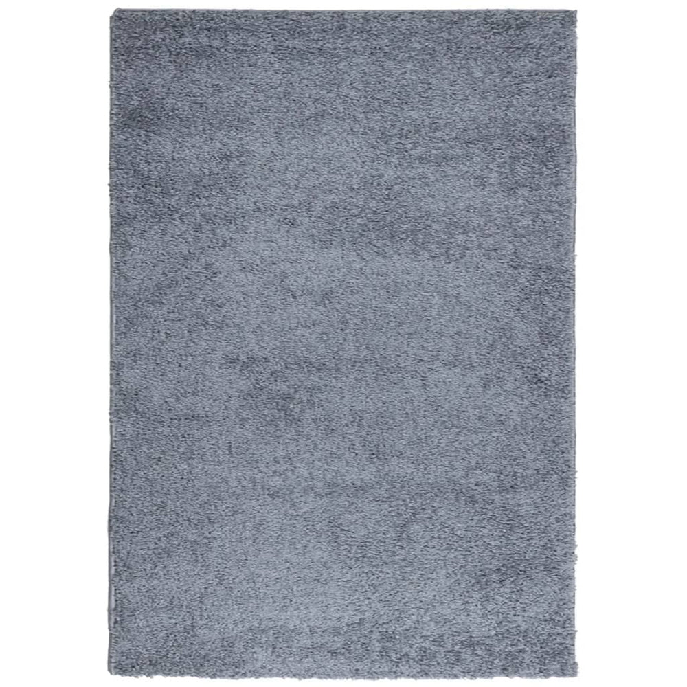 Blauer Shaggy Teppich, 140x200 cm