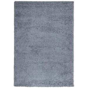Blauer Shaggy Teppich, 140x200 cm