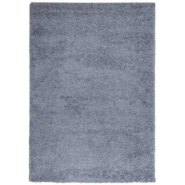 Blauer Shaggy Teppich, 140x200 cm