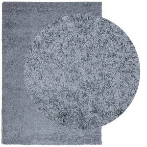 Blauer Shaggy Teppich, 140x200 cm