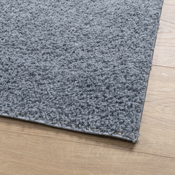 Blauer Shaggy Teppich, 140x200 cm