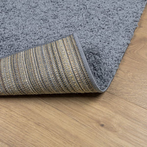 Blauer Shaggy Teppich, 140x200 cm
