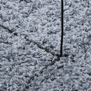 Blauer Shaggy Teppich, 140x200 cm