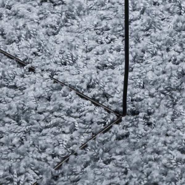 Blauer Shaggy Teppich, 140x200 cm