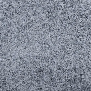 Blauer Shaggy Teppich, Hochflor, 160x160 cm