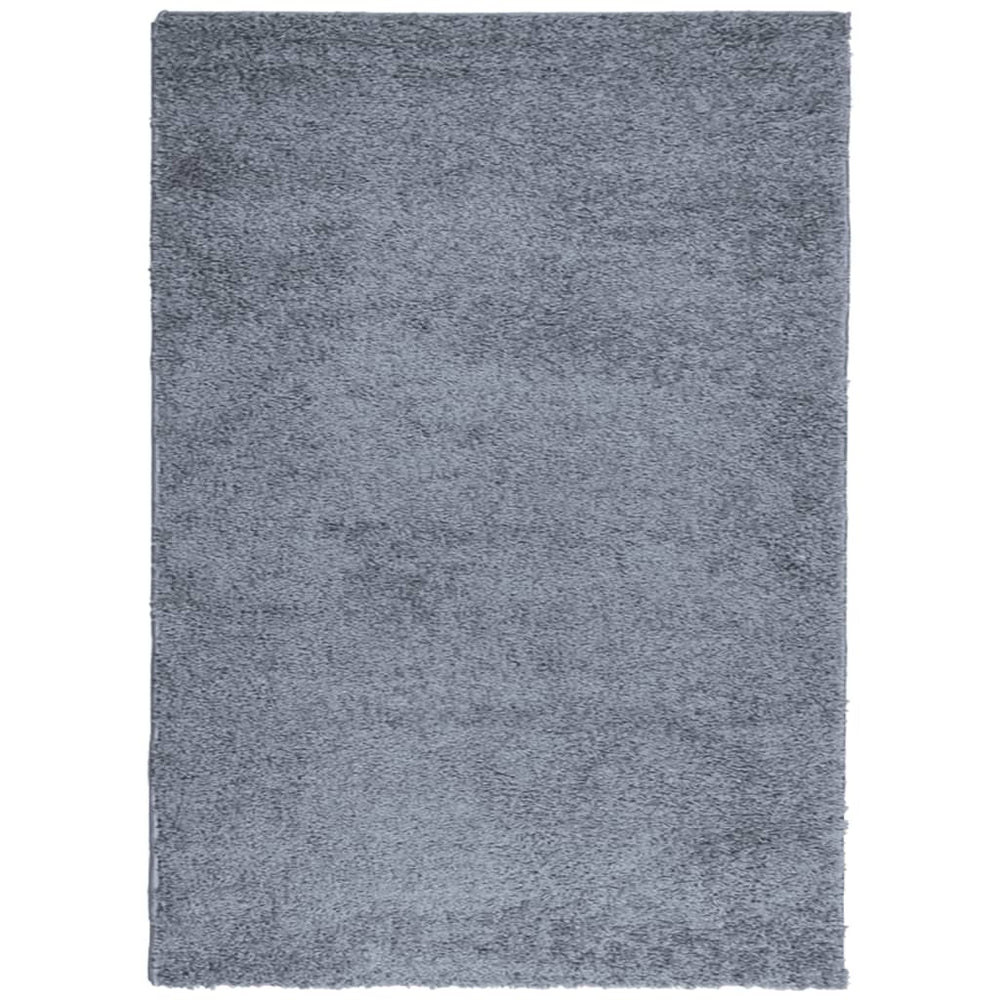 Blauer Shaggy Teppich, Hochflor, 200x280 cm