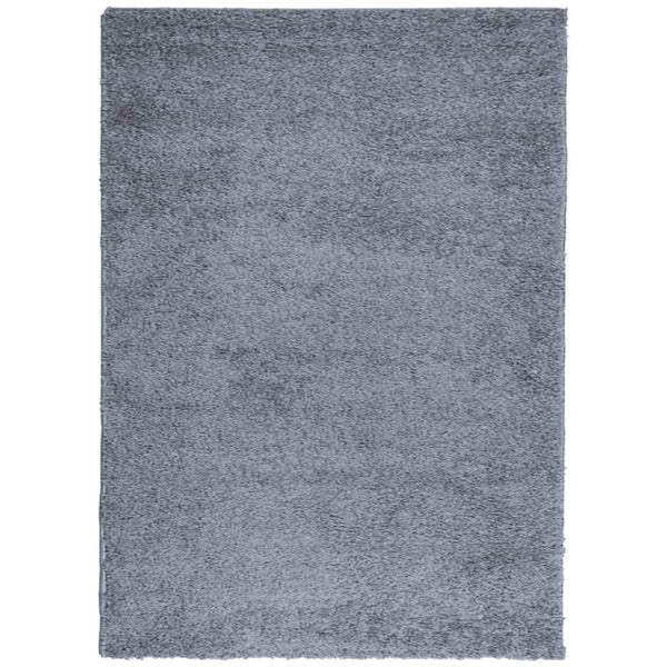 Blauer Shaggy Teppich, Hochflor, 200x280 cm