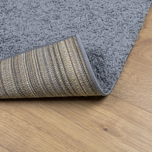Blauer Shaggy Teppich, Hochflor, 200x280 cm