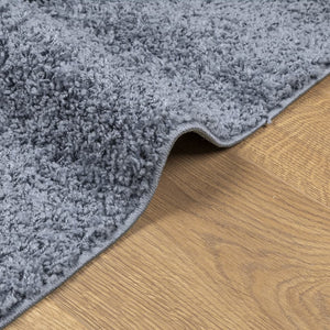 Blauer Shaggy Teppich, Hochflor, 200x280 cm
