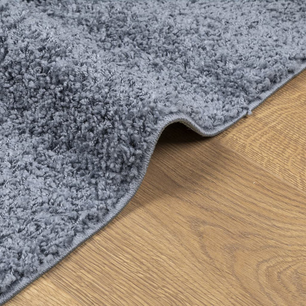 Blauer Shaggy Teppich, Hochflor, 200x280 cm