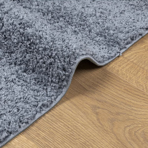 Blauer Shaggy Teppich Hochflor 240x340 cm