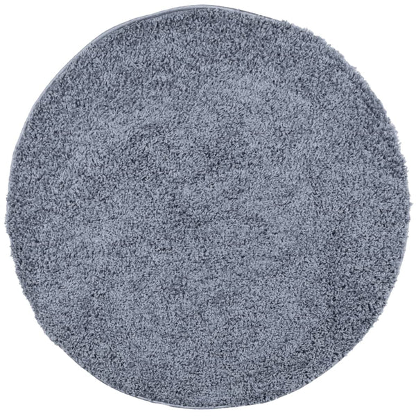 Blauer Shaggy Teppich Ø 100cm