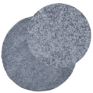 Blauer Shaggy Teppich Ø 100cm