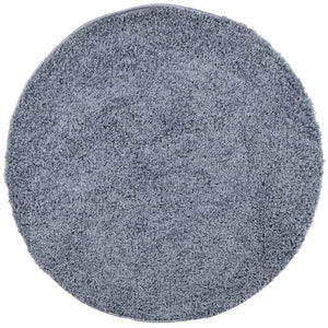 Blauer Shaggy Teppich Hochflor Ø 200cm