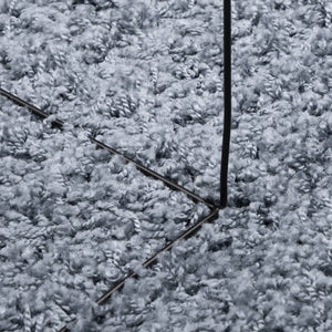 Blauer Shaggy Teppich Ø 280 cm