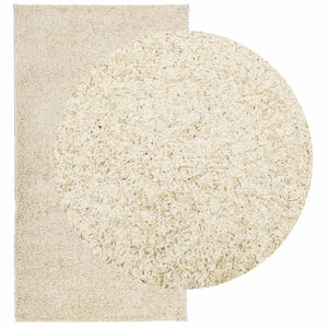 Goldener Shaggy Teppich, 60x110 cm