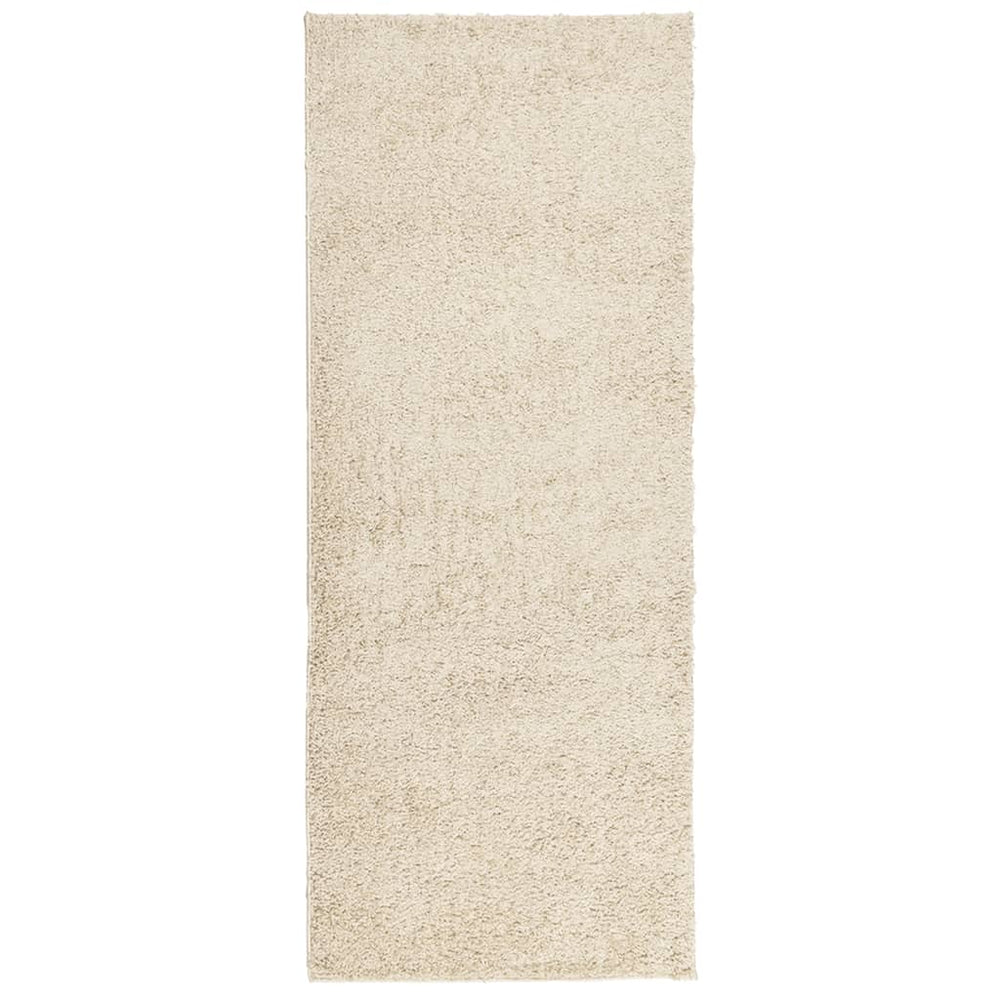 Goldener Shaggy Teppich 80x200 cm