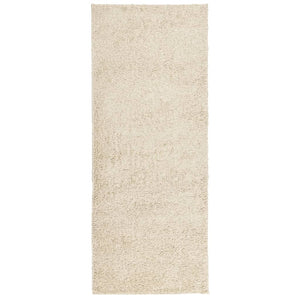 Goldener Shaggy Teppich 80x200 cm