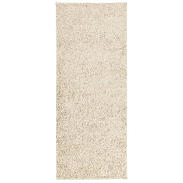 Goldener Shaggy Teppich 80x200 cm