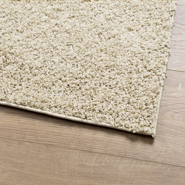 Goldener Shaggy Teppich 80x200 cm