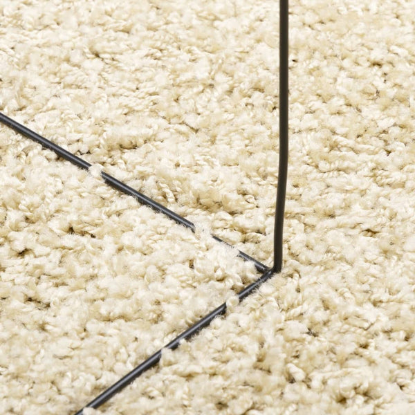 Goldener Shaggy Teppich 80x200 cm
