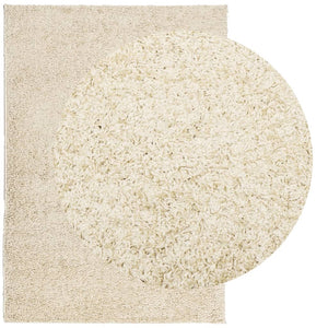 Goldener Shaggy Teppich 140x200 cm