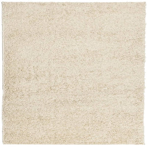 Goldener Shaggy Teppich 160x160 cm