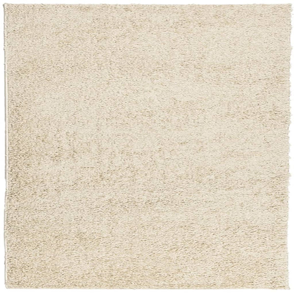 Goldener Shaggy Teppich 160x160 cm