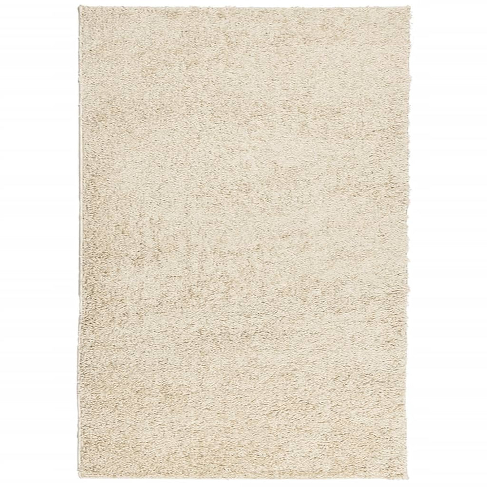 Goldener Shaggy Teppich, 160x230 cm