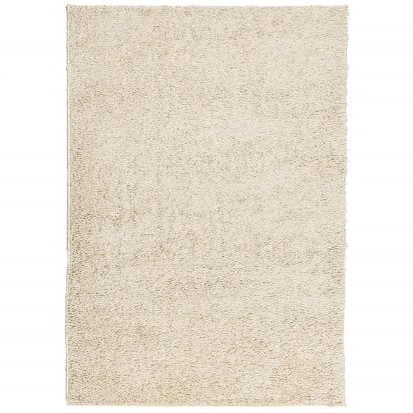 Goldener Shaggy Teppich, 160x230 cm