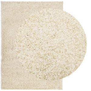Goldener Shaggy Teppich, 160x230 cm