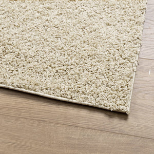 Goldener Shaggy Teppich, 160x230 cm