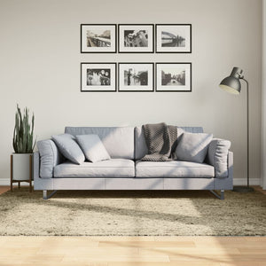 Goldener Shaggy Teppich, 160x230 cm