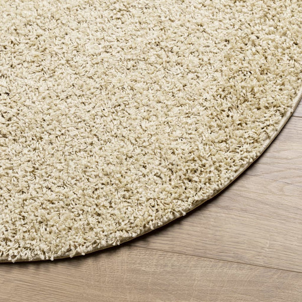 Goldener Shaggy Teppich Ø 160 cm