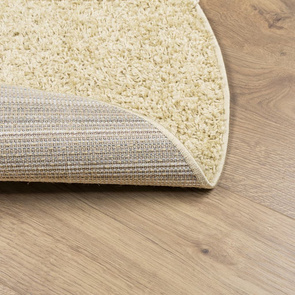 Goldener Shaggy Teppich Ø 160 cm