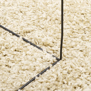 Goldener Shaggy Teppich Ø 160 cm