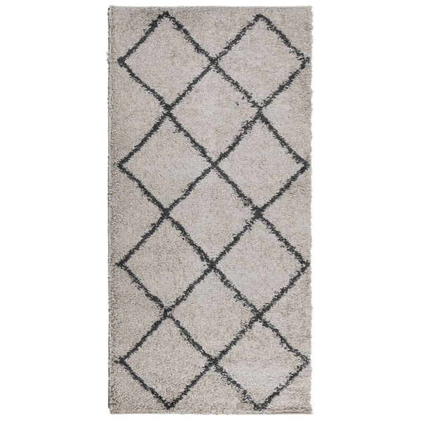 Shaggy Teppich Pamplona Beige & Anthrazit 100x200 cm
