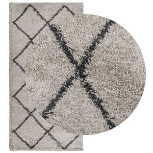 Shaggy Teppich Pamplona Beige & Anthrazit 100x200 cm