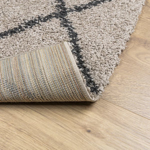 Shaggy Teppich Pamplona Beige & Anthrazit 100x200 cm