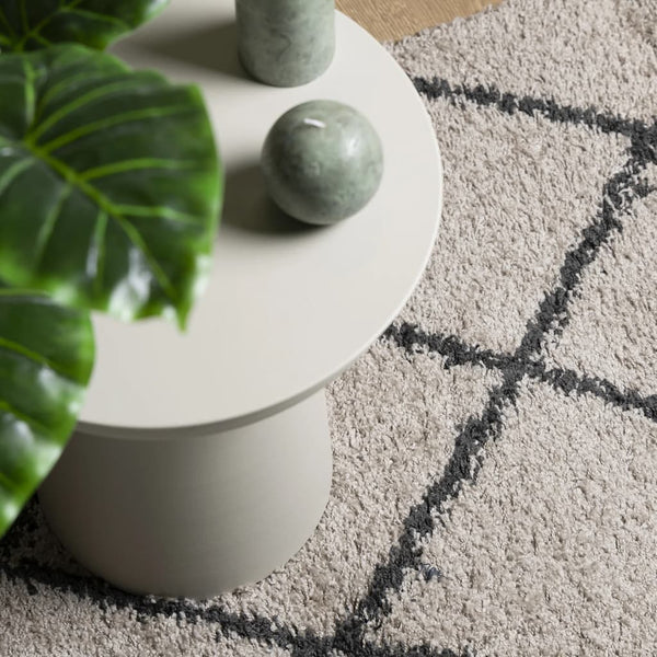 Shaggy Teppich Pamplona Beige & Anthrazit 100x200 cm
