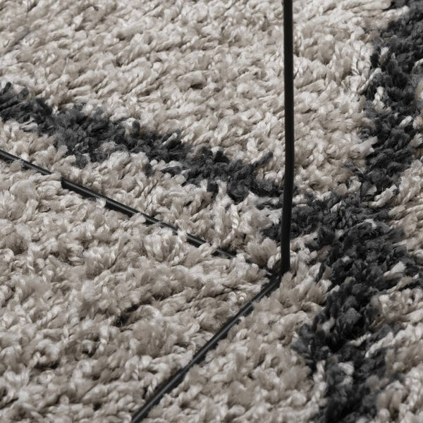 Shaggy Teppich Pamplona Beige & Anthrazit 100x200 cm