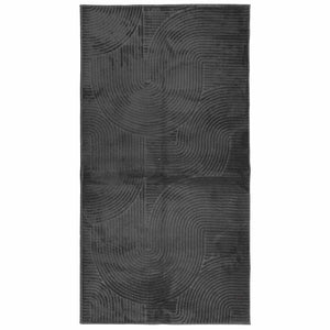 Anthrazit Teppich IZA Kurzflor 80x150 cm