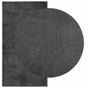 Anthrazit Teppich IZA Kurzflor 80x150 cm